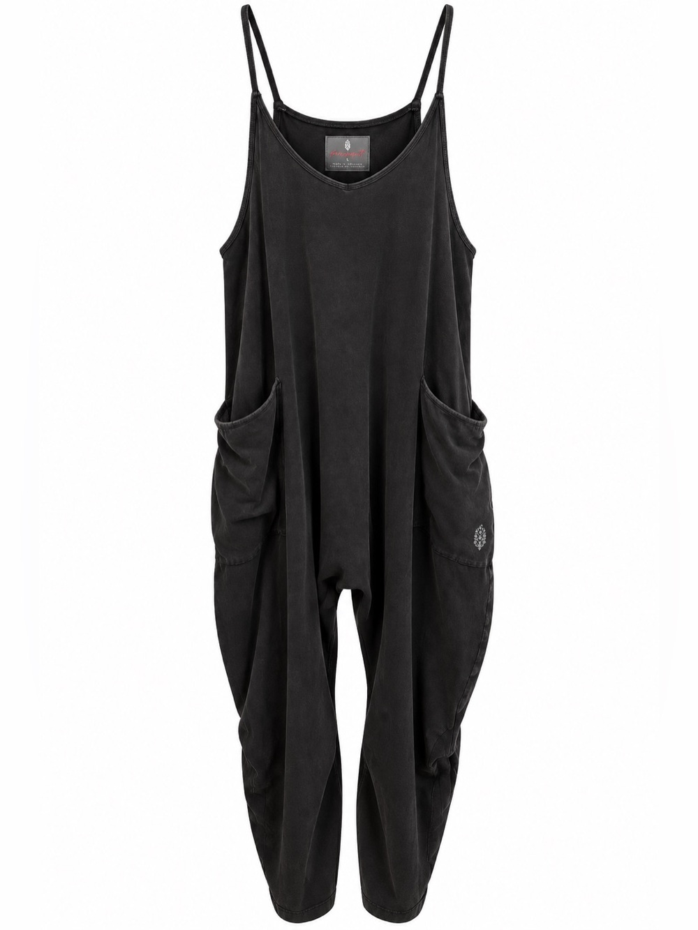 Free People Movement Hotshot Onesie Romper size Large Black